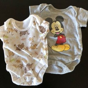 Disney newborn onesies